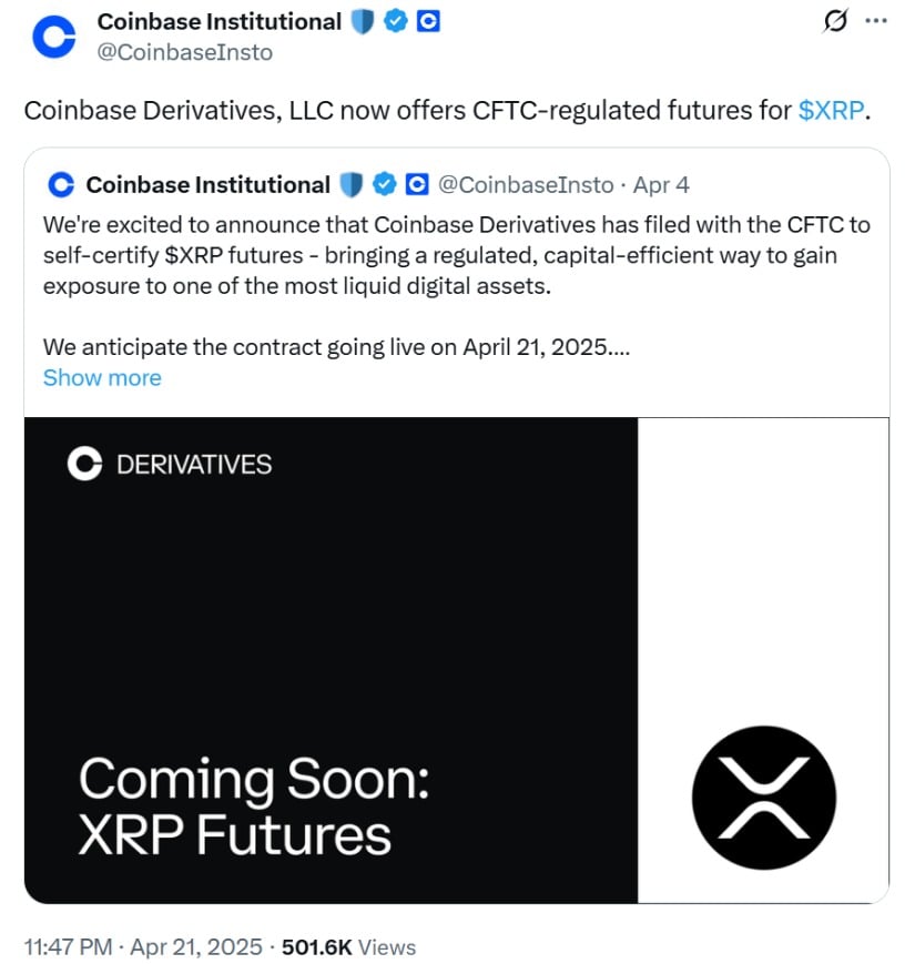 Coinbase Futures Launch